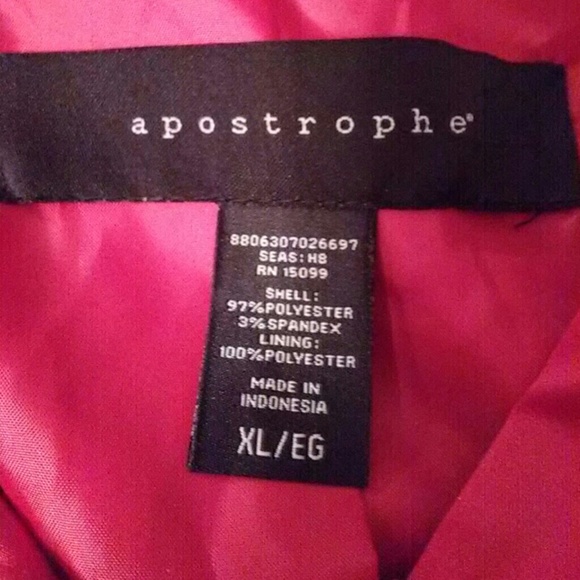 SOLD Apostrophe Pleated Satin Button Down Jacket XL - Picture 7 of 8